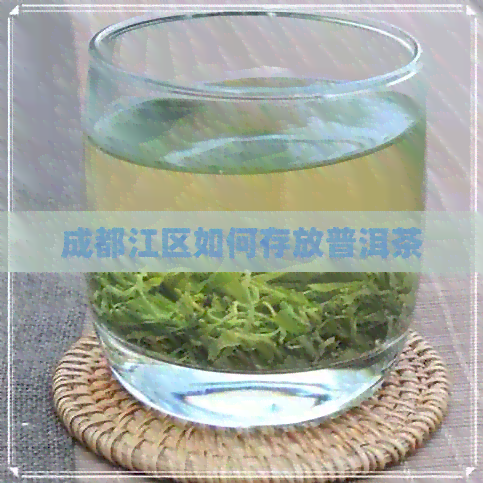 成都江区如何存放普洱茶