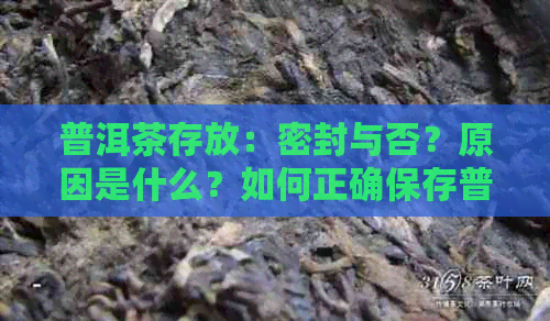 普洱茶存放：密封与否？原因是什么？如何正确保存普洱茶？