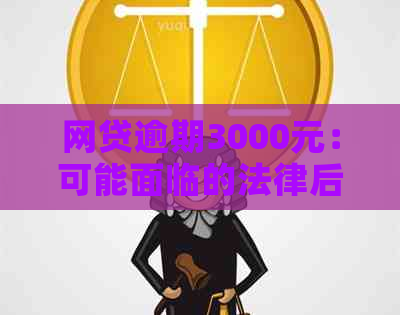 网贷逾期3000元：可能面临的法律后果及应对策略