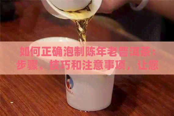 如何正确泡制陈年老普洱茶：步骤、技巧和注意事项，让您品尝到口感