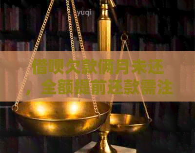 借呗欠款俩月未还，全额提前还款需注意什么？