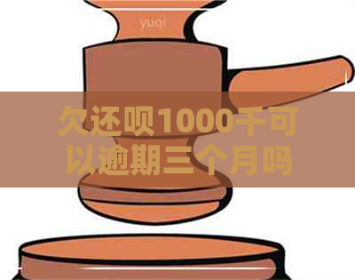 欠还呗1000千可以逾期三个月吗