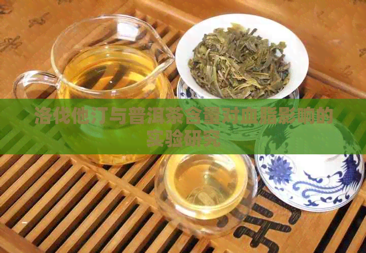 洛伐他汀与普洱茶含量对血脂影响的实验研究