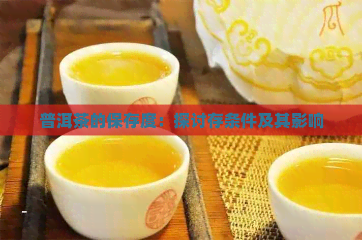 普洱茶的保存度：探讨存条件及其影响