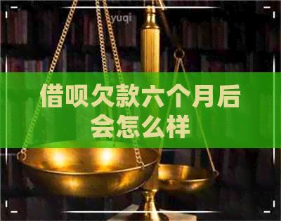 借呗欠款六个月后会怎么样