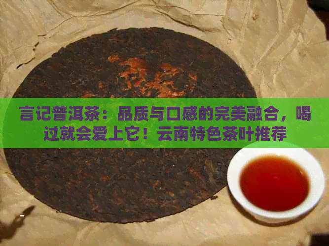 言记普洱茶：品质与口感的完美融合，喝过就会爱上它！云南特色茶叶推荐