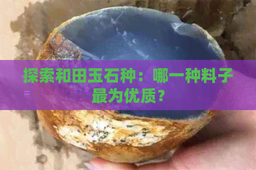 探索和田玉石种：哪一种料子最为优质？