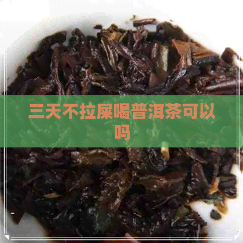 三天不拉屎喝普洱茶可以吗