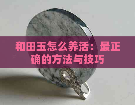 和田玉怎么养活：最正确的方法与技巧