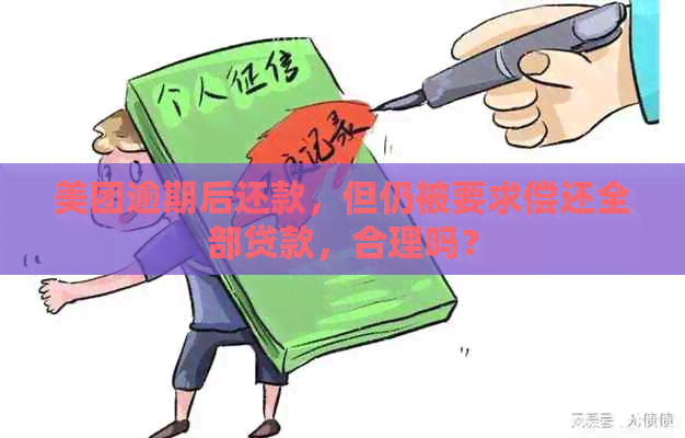 美团逾期后还款，但仍被要求偿还全部贷款，合理吗？