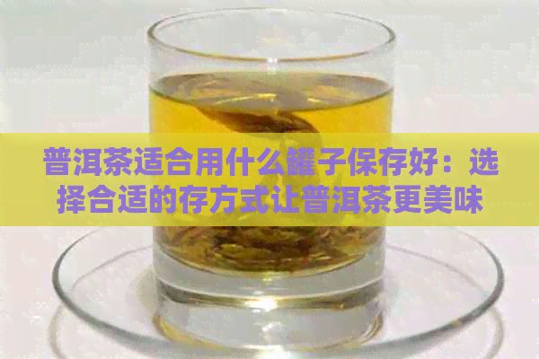 普洱茶适合用什么罐子保存好：选择合适的存方式让普洱茶更美味