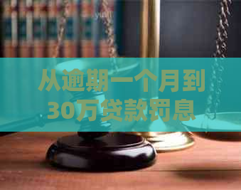 从逾期一个月到30万贷款罚息全解析：了解逾期还款的详细影响和应对措