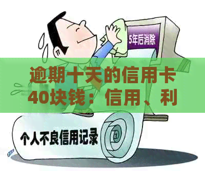 逾期十天的信用卡40块钱：信用、利息与处理的全方位解析及解决策略