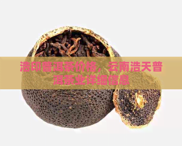 浩印普洱茶价格，云南浩天普洱茶业详细信息