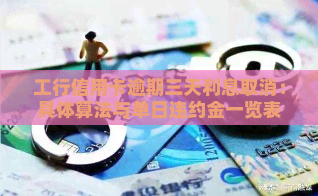 工行信用卡逾期三天利息取消：具体算法与单日违约金一览表