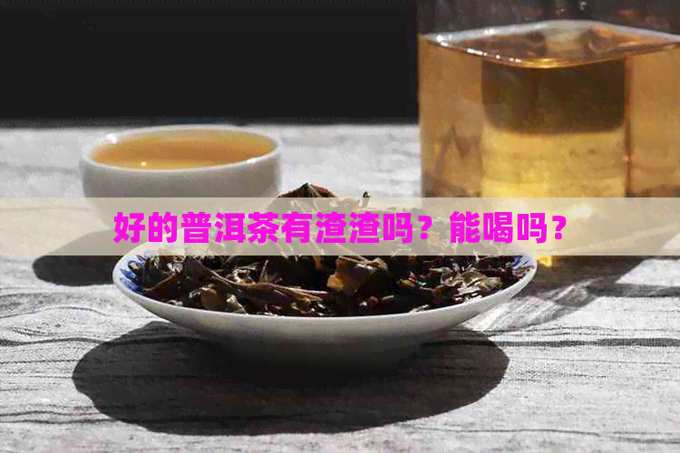 好的普洱茶有渣渣吗？能喝吗？