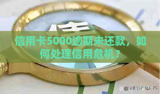 信用卡5000逾期未还款，如何处理信用危机？