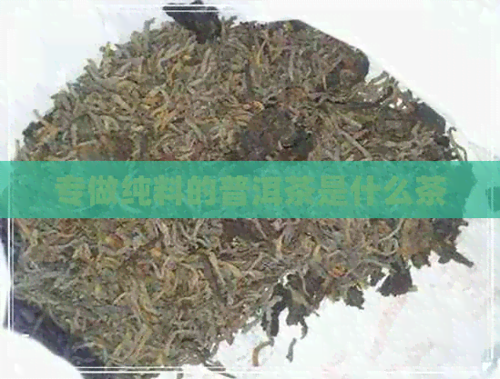 专做纯料的普洱茶是什么茶