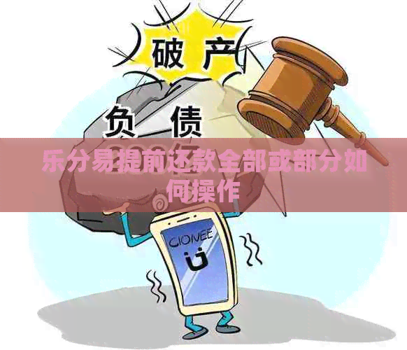 乐分易提前还款全部或部分如何操作