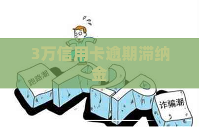 3万信用卡逾期滞纳金