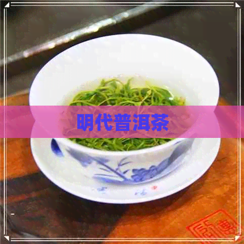 明代普洱茶