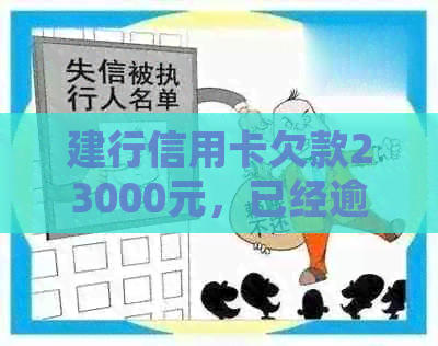 建行信用卡欠款23000元，已经逾期4个月：处理策略与建议