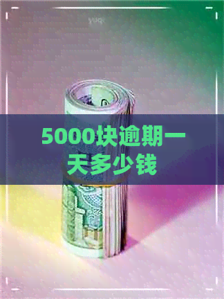 5000块逾期一天多少钱