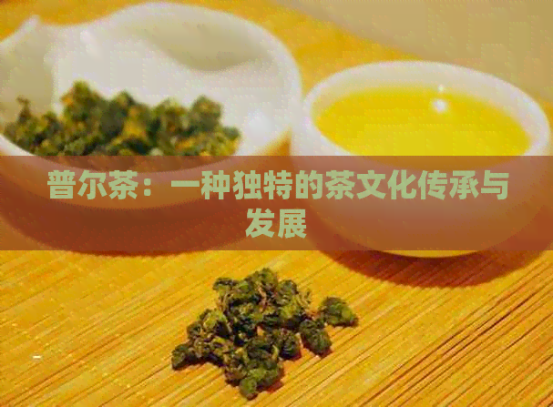 普尔茶：一种独特的茶文化传承与发展