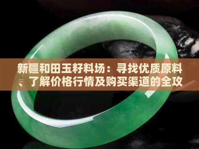 新疆和田玉籽料场：寻找优质原料、了解价格行情及购买渠道的全攻略