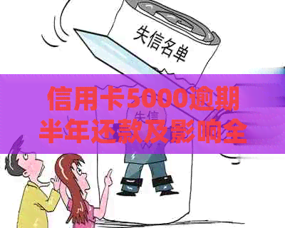 信用卡5000逾期半年还款及影响全解析：逾期金额、利息、起诉与本金处理方式