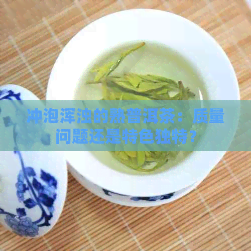 冲泡浑浊的熟普洱茶：质量问题还是特色独特？