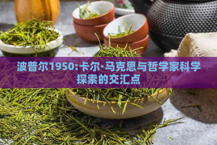 波普尔1950:卡尔·马克思与哲学家科学探索的交汇点