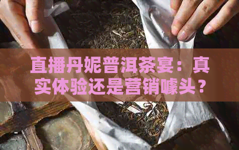 直播丹妮普洱茶宴：真实体验还是营销噱头？