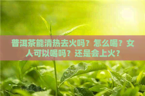 普洱茶能清热去火吗？怎么喝？女人可以喝吗？还是会上火？