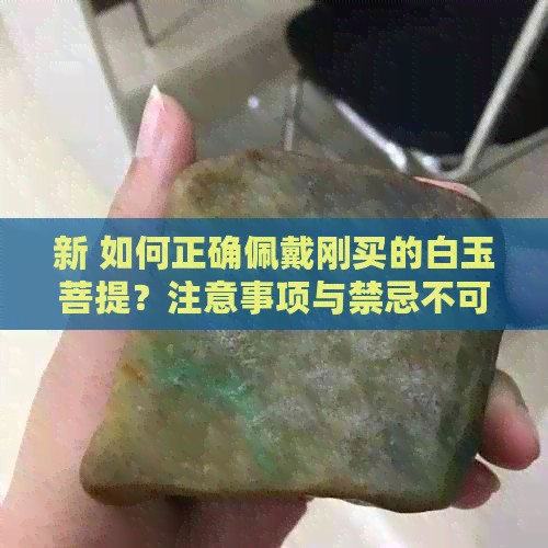 新 如何正确佩戴刚买的白玉菩提？注意事项与禁忌不可忽视