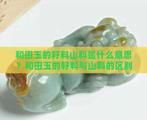 和田玉的籽料山料是什么意思？和田玉的籽料与山料的区别总结。