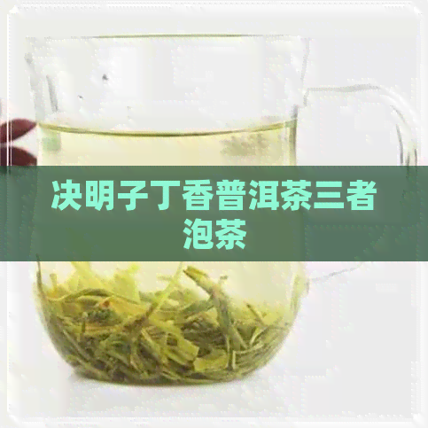 决明子丁香普洱茶三者泡茶