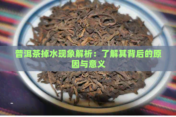 普洱茶掉水现象解析：了解其背后的原因与意义