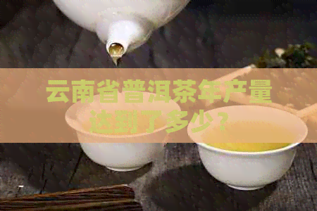 云南省普洱茶年产量达到了多少？