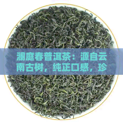 澜庭春普洱茶：源自云南古树，纯正口感，珍藏级茶品