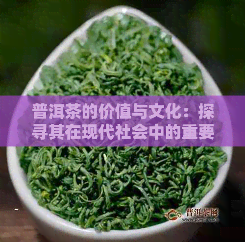 普洱茶的价值与文化：探寻其在现代社会中的重要地位