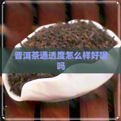 普洱茶通透度怎么样好喝吗