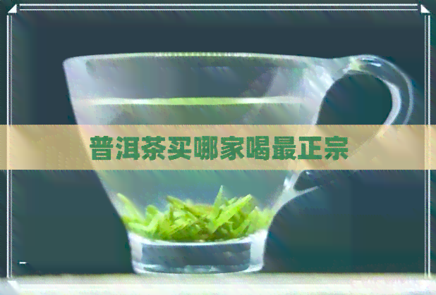 普洱茶买哪家喝最正宗