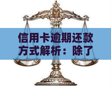 信用卡逾期还款方式解析：除了还本金，还有哪些选择？