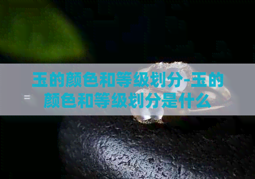 玉的颜色和等级划分-玉的颜色和等级划分是什么