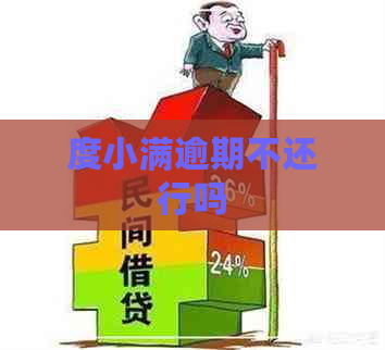 度小满逾期不还行吗