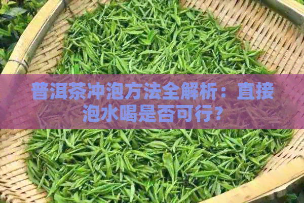 普洱茶冲泡方法全解析：直接泡水喝是否可行？