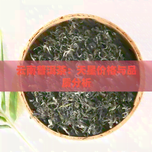 云南普洱茶：天星价格与品质分析