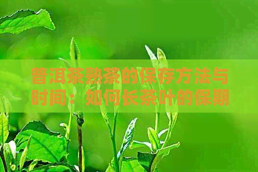 普洱茶熟茶的保存方法与时间：如何长茶叶的保期以及品饮口感？