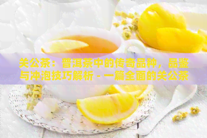 关公茶：普洱茶中的传奇品种，品鉴与冲泡技巧解析 - 一篇全面的关公茶指南